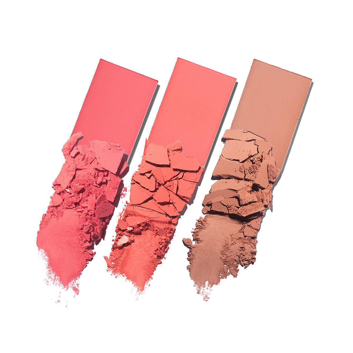 MON REVE BLUSH ON! Blush trio palette - 01 peachy مون ريڤ لوحة أحمر الخدود ثلاثية - Image 2