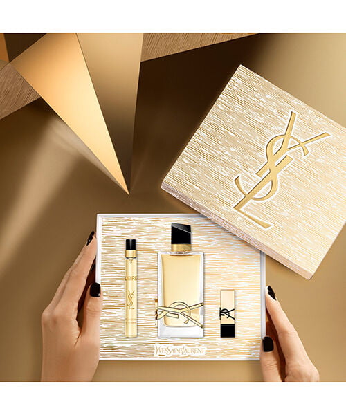 YVES SAINT LAURENT Libre eau de parfum and MINI ROUGE PUR COUTURE Gift set مجموعة هدايا للنساء - Image 3