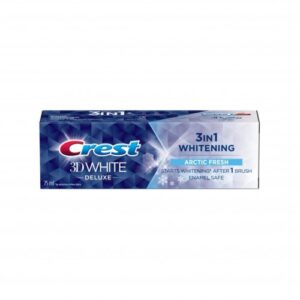 CREST 3D WHITE Deluxe 3 IN 1 Arctic Fresh Toothpaste كرست  وايت ديلوكس اركتيك فريش