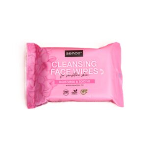 SENCE BEAUTY Facial Cleansing Wipes With For Sensitive Skin 20PCS مناديل سينس بيوتي