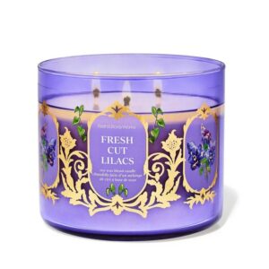 BATH & BODY WORKS Fresh Cut Lilacs 3-Wick Candle شمعة بثلاثة فتائل من باث اند بدي ووركس