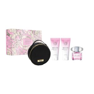 VERSACE Bright Crystal Gift Set for women 4pcs بكج هدايا للنساء من فيرساتشي مكونة من 4 قطع