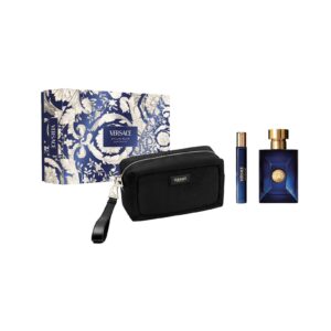 VERSACE Dylan Blue Pour Homme Eau de Toilette 100ml Set بكج هدايا عطور للرجال من فيرساتشي