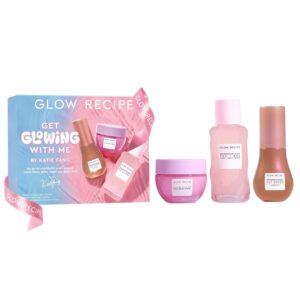 GLOW RECIPE Get Glowing With Me Kit by Katie Fang مجموعة العناية بالبشرة من كلو ريسيبي