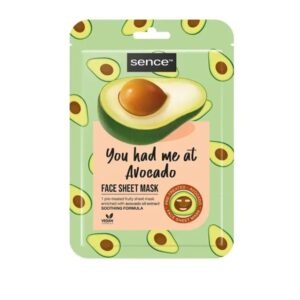SENCE BEAUTY Face Sheet Mask - You Had Me At Avocado  قناع الوجه من سينس بيوتي