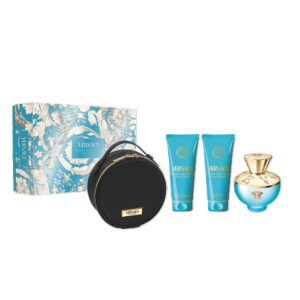 VERSACE Dylan Turquoise Pour Femme Eau de Toilette gift set مجموعة هدايا فيرساتشي للنساء