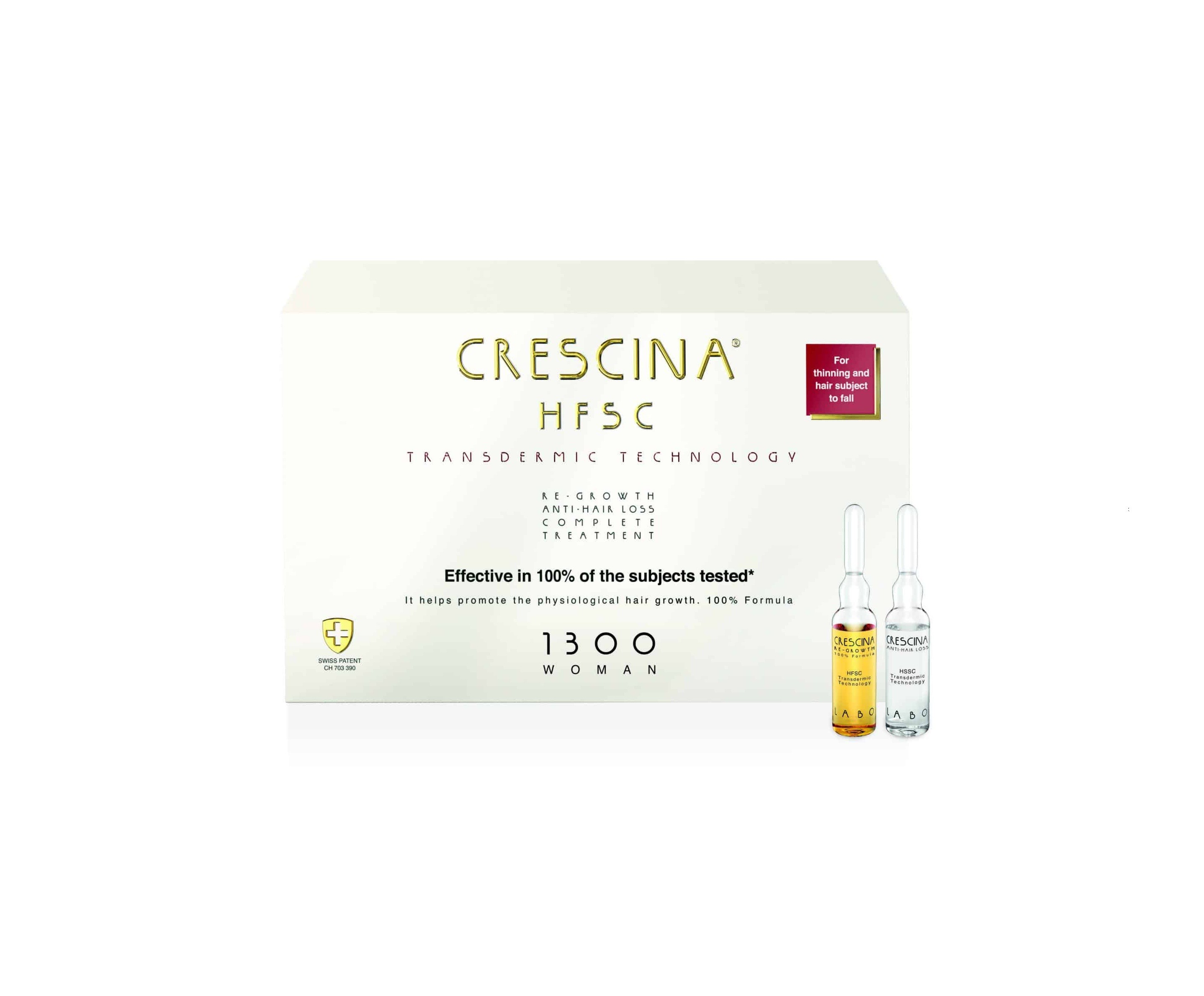 LABO COSPROPHAR CRESCINA TRANSDERMIC HFSC Treatment Women 1300 - Ampoules 3.5ml x10+10  كريسينا انبات الشعر ومعالج لتساقط الشعر من لابو كوسبروفار