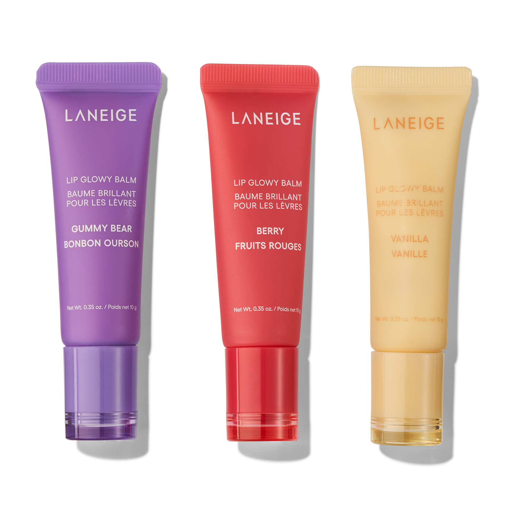 LANEIGE On-The-Glow Balm Trio Set 10g مجموعة بلسم شفاه ثلاثية - Image 2