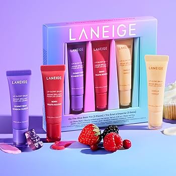 LANEIGE On-The-Glow Balm Trio Set 10g مجموعة بلسم شفاه ثلاثية - Image 4