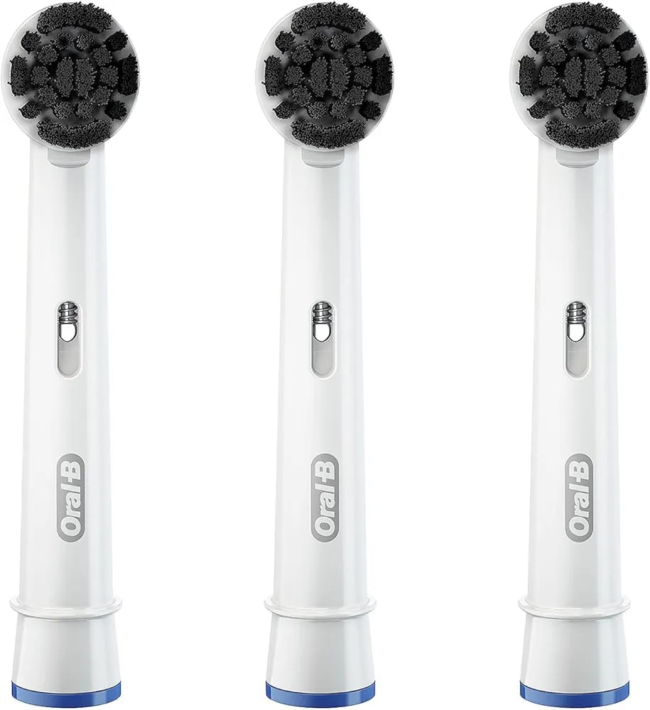 ORAL-B Charcoal Replacement Toothbrush Heads 1x3 رؤوس فرشاة اسنان من اورال بي - Image 4