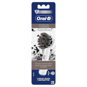 ORAL-B Charcoal Replacement Toothbrush Heads 1x3  رؤوس فرشاة اسنان من اورال بي
