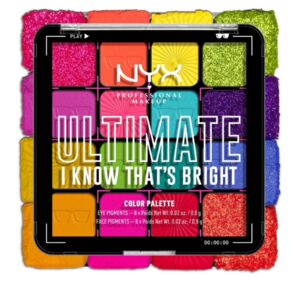NYX PROFESSIONAL MAKEUP ULTIMATE PALETTES SHADOW PALETTE - I KNOW THATS BRIGHT أن واي أكس باليت مكياج العيون
