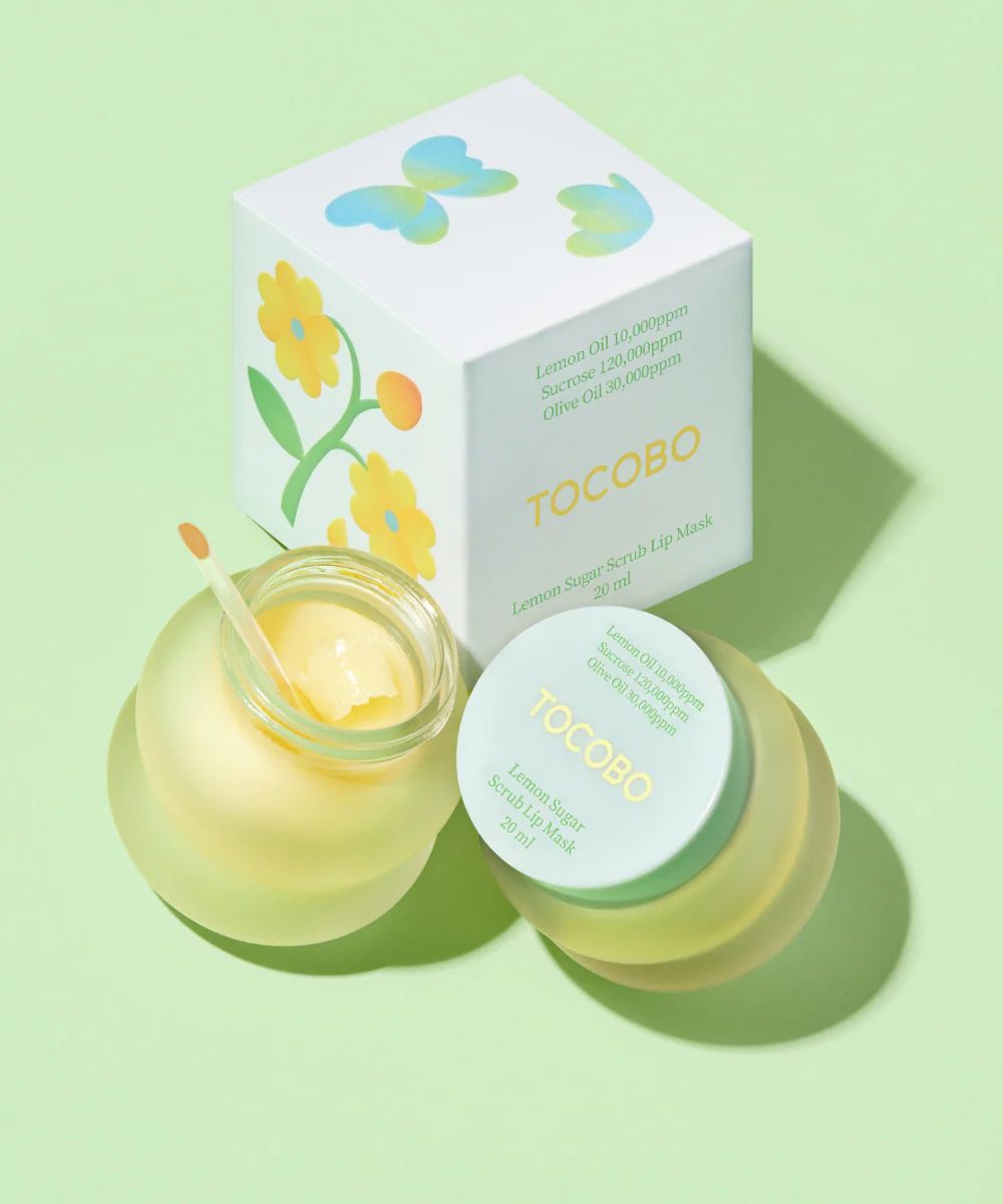 TOCOBO LEMON SUGAR SCRUB LIP MASK 20ml توكوبو مقشر للشفاه بالليمون. - Image 2