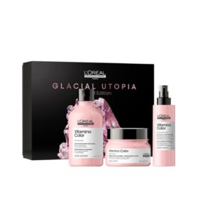 LOREAL PROFESSIONNEL PARIS GLACIAL UTOPIA SERIE VITAMINO COLOR SET مجموعة العناية بالشعر المصبوغ من لوريال