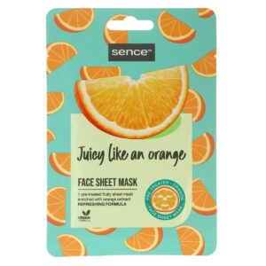 SENCE BEAUTY Face Sheet Mask - Juicy Like An Orange قناع الوجه من سينس بيوتي