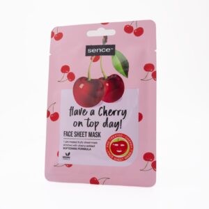 SENCE BEAUTY Face Sheet Mask - Have Cherry On Top Day قناع الوجه من سينس بيوتي