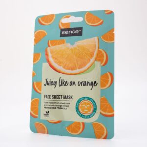 SENCE BEAUTY Face Sheet Mask - Juicy Like An Orange قناع الوجه من سينس بيوتي