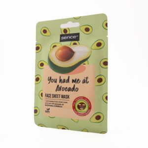 SENCE BEAUTY Face Sheet Mask - You Had Me At Avocado  قناع الوجه من سينس بيوتي