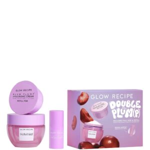 GLOW RECIPE Double the Plump Kit مجموعة كريم جل خفيف الوزن يرطب البشرة من كلو ريسيبي