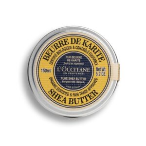 LOCCITANE Organic Certified Pure Shea Butter 150ml  كريم مرطب للجسم بزبدة الشيا