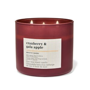 BATH & BODY WORKS Cranberry & Gala Apple 3-Wick Candle باث اند بدي وركس شمعة معطرة