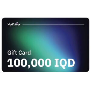 VANILLA GIFT CARD 100k IRAQI DINAR فانيلا بطاقة هدية فئة ١٠٠ الف