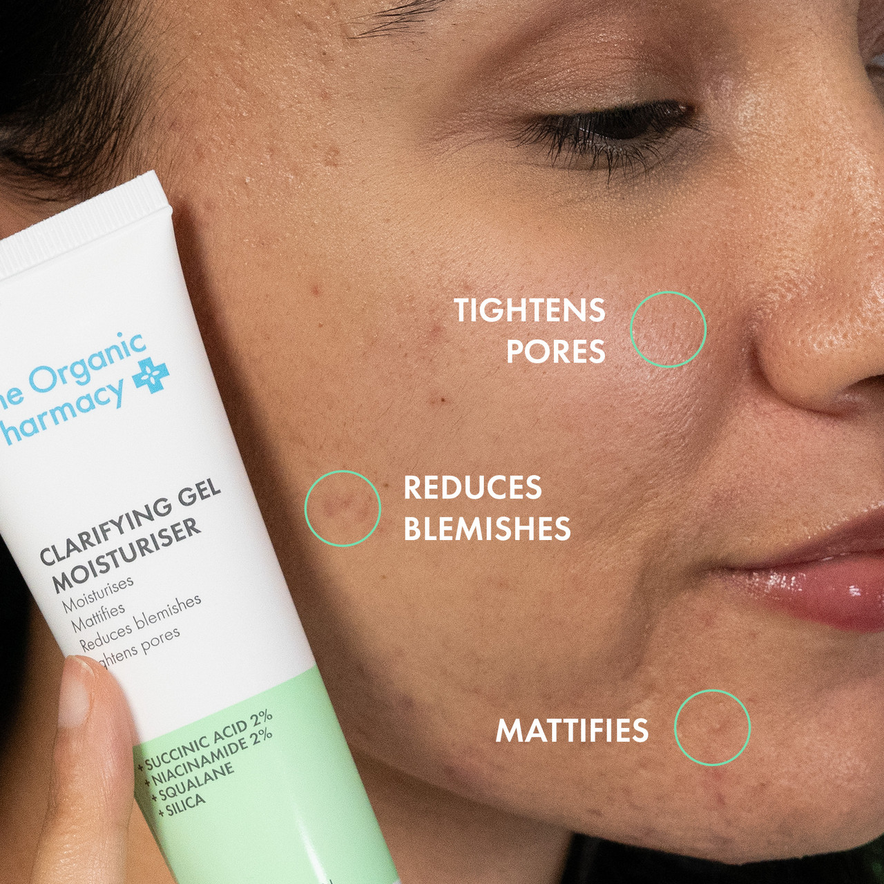 THE ORGANIC PHARMACY Clarifying Gel Moisturiser 40ml ذا أورگانك فارمسي كريم مرطب و منقي للبشرة - Image 2