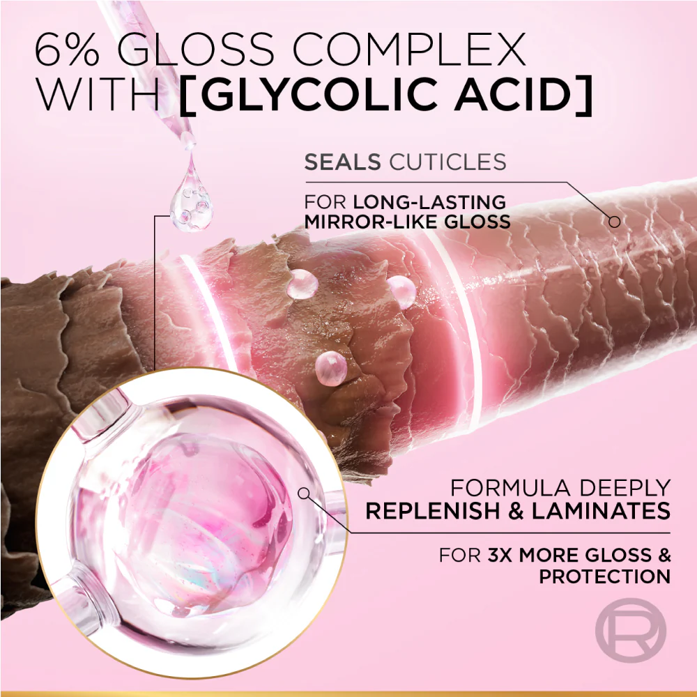 LOREAL PARIS Elvive Glycolic Gloss Ultra Gloss 6% 150ml ليف ان معالج للشعر من لوريال - Image 3