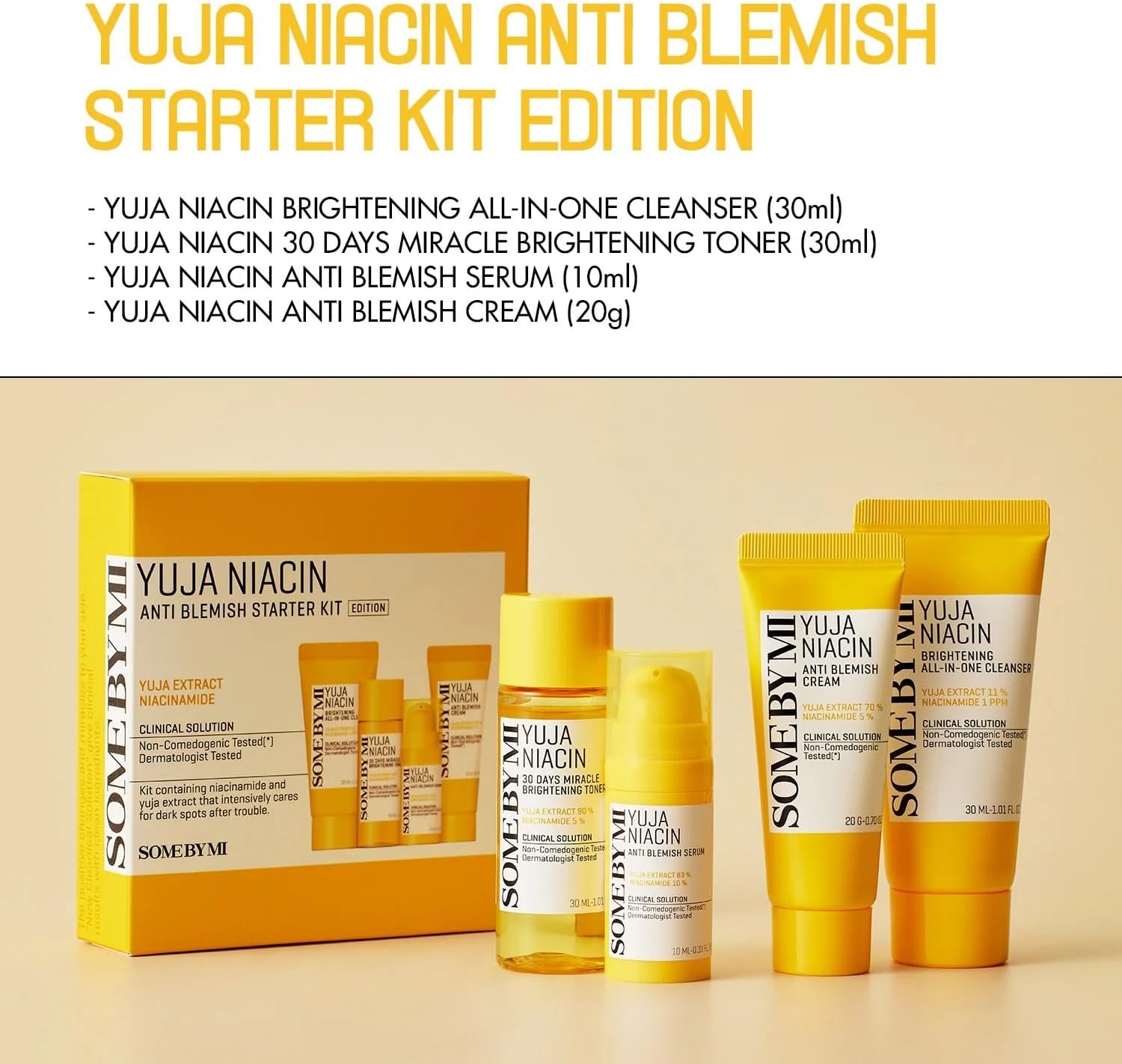 SOME BY MI Yuja Niacin Anti-Blemish Starter Kit مجموعه العناية بالبشرة من سوم باي مي - Image 3