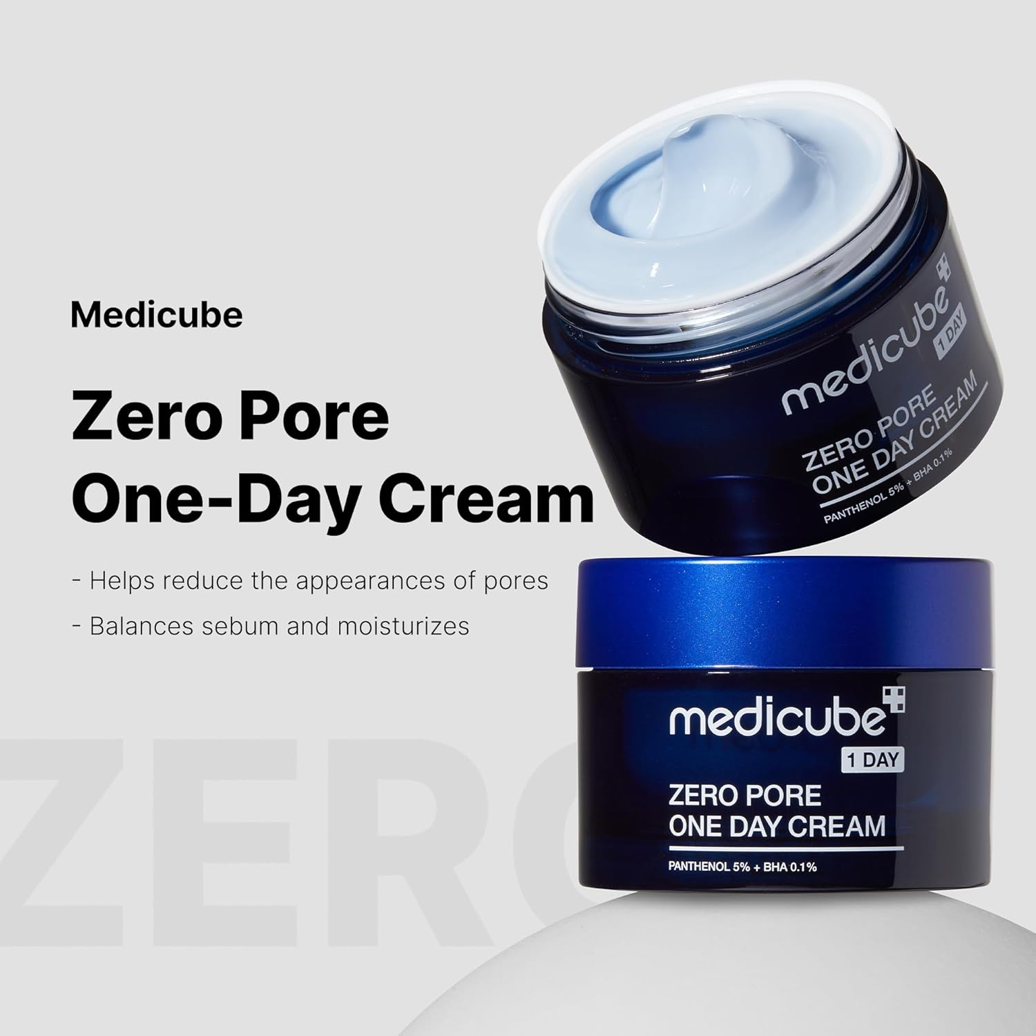 MEDICUBE Zero Pore One-Day Cream 50ml كريم نهاري من مديكيوب - Image 3