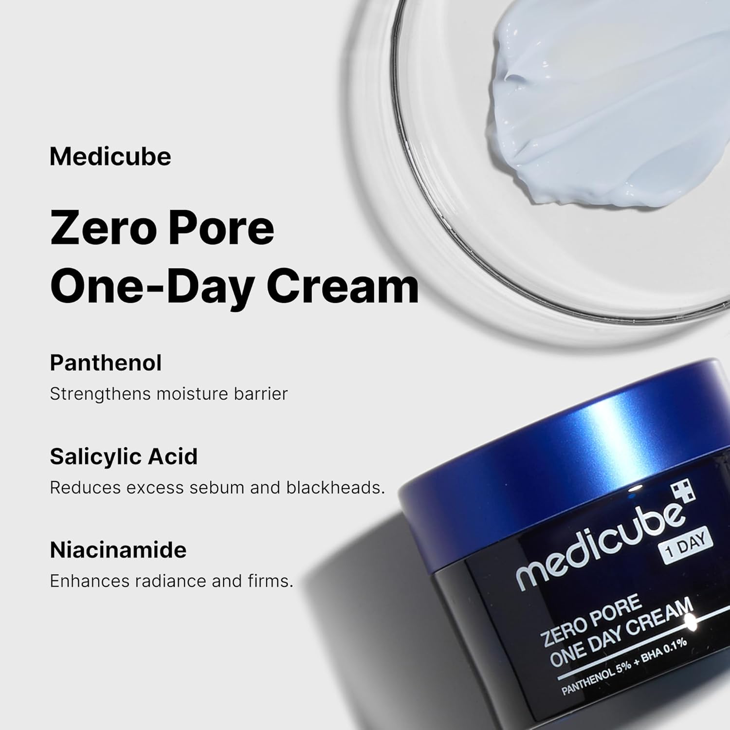 MEDICUBE Zero Pore One-Day Cream 50ml كريم نهاري من مديكيوب - Image 5