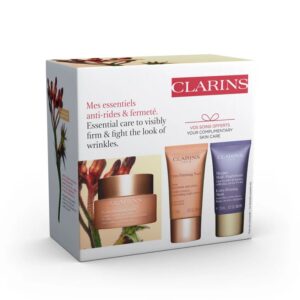 CLARINS Essential Care To Visibly Firm & Fight The Look Of Wrinkles Set مجموعة العناية بالبشرة من كلارنس