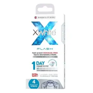 XWHITE Flash 1Day Teeth Whitening Strips 4 pcs لصقات تبيض الاسنان