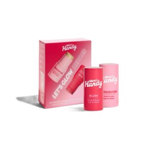 MERCI HANDY Let's Glow Heroes duo kit  مجموعة ثنائيه من احمر الخدود وهايلايتر من ميرسي هاندي