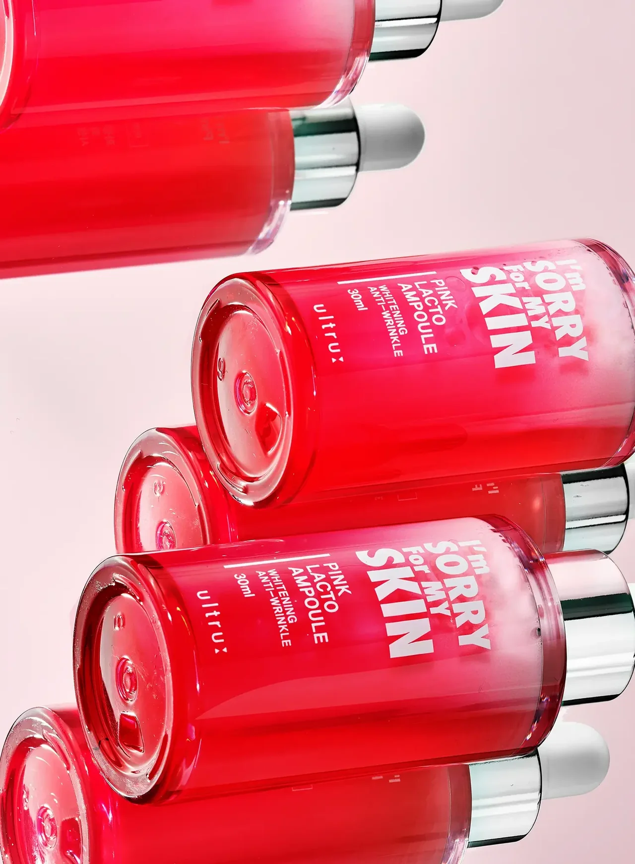 ULTRU: I'M SORRY FOR MY SKIN Pink Lacto Ampoule Serum 30ml سيروم العناية بالبشرة - Image 3