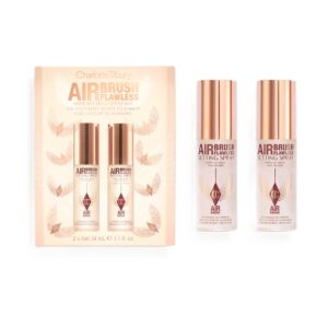 CHARLOTTE TILBURY AIRBRUSH FLAWLESS MINI SETTING SPRAY KIT 2x34ml مجموعة سبراي تثبيت الميكاب بالحجم الصغير لبشرة خالية من العيوب من شارلوت تيلبري
