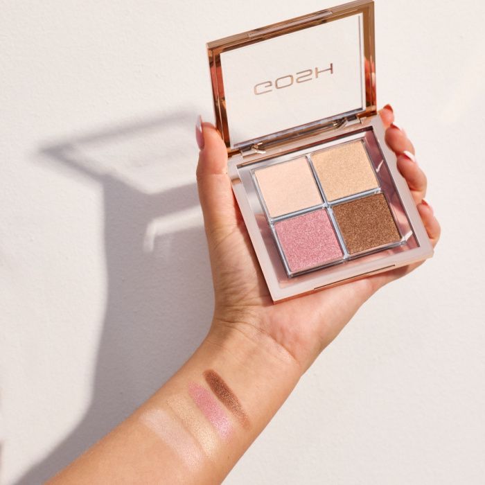 GOSH GLOW HIGHLIGHTER PALETTE - 001 FOURFILLED باليت مكياج وجه من گوش - Image 2