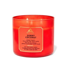 BATH AND BODY WORKS WHITE BARN SUNNY COCONUT باث أند بدي وركس شمعة معطرة