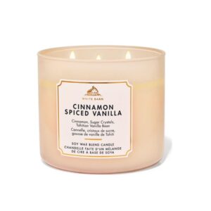 BATH & BODY WORKS Cinnamon Spiced Vanilla 3-Wick Candle شمعة بثلاث فتائل من باث آند بودي وركس
