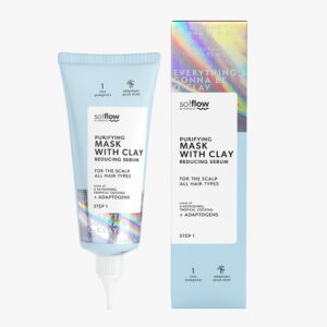 SO!FLOW Purifying mask with clay reducing sebum for the scalp 100ml قناع تنقية بالطين يقلل من إفراز الدهون في فروة الرأس من سو فلو