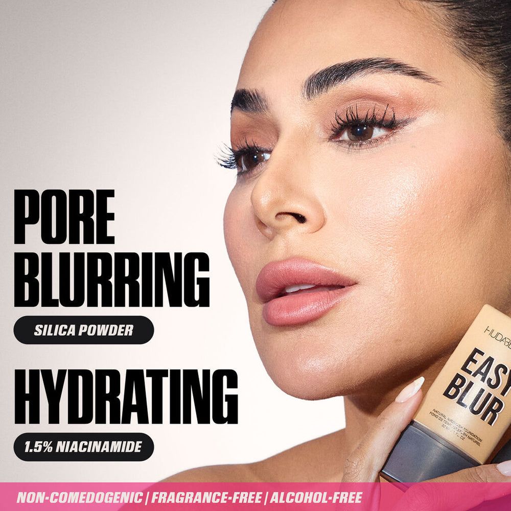 HUDABEAUTY EASY BLUR NATURAL AIRBRUSH FOUNDATION MINI SIZE هدى بيوتي كريم اساس للبشرة بحجم صغير - Image 2