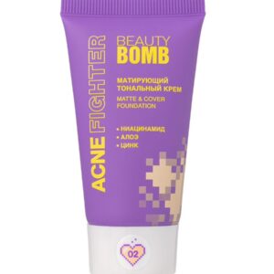 BEAUTY BOMB MATTE & COVER FOUNDATION ACNE FIGHTER بيوتي بومب فاونديشن للوجه