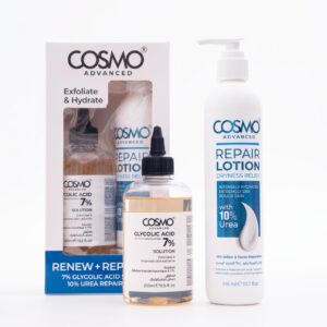 COSMO ADVANCED  RENEW + REPAIR SET 316ml *250ml مجموعة العناية بالبشرة والجسم من كوزمو