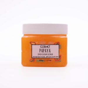 COSMO PAPAYA SHEA SUGAR SCRUB 450g مقشر الجسم بسكر الشيا من كوزمو