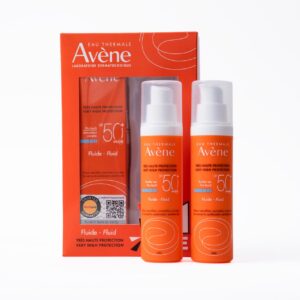 AVÈNE VERY HIGH PROTECTION FLUID SPF 50+ BUY GET FREE 1+1 أڤين بگج واقي شمس للبشرة واحد+واحد مجاناً