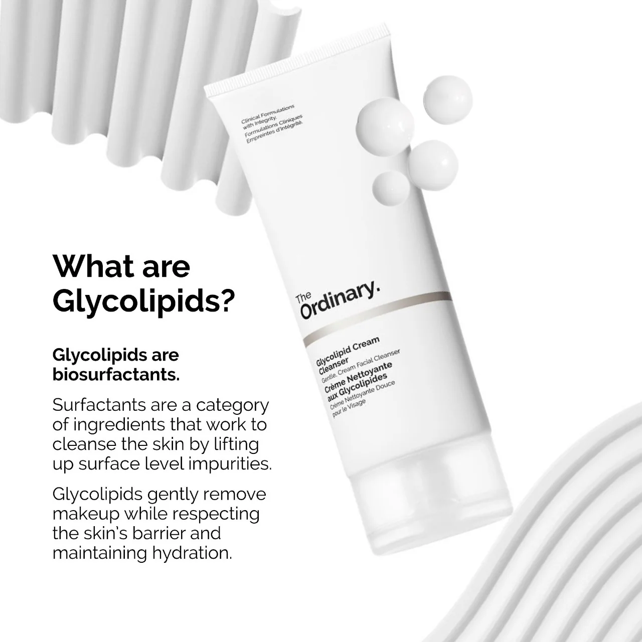 THE ORDINARY Glycolipid Cream Cleanser 150ml كريم مزيل للمكياج من ذا اورديناري - Image 3