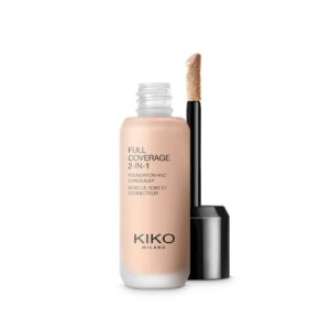 KIKO MILANO full coverage 2 in 1 foundation & concealer  كريم اساس وخافي عيوب للبشرة من كيكو ميلانو