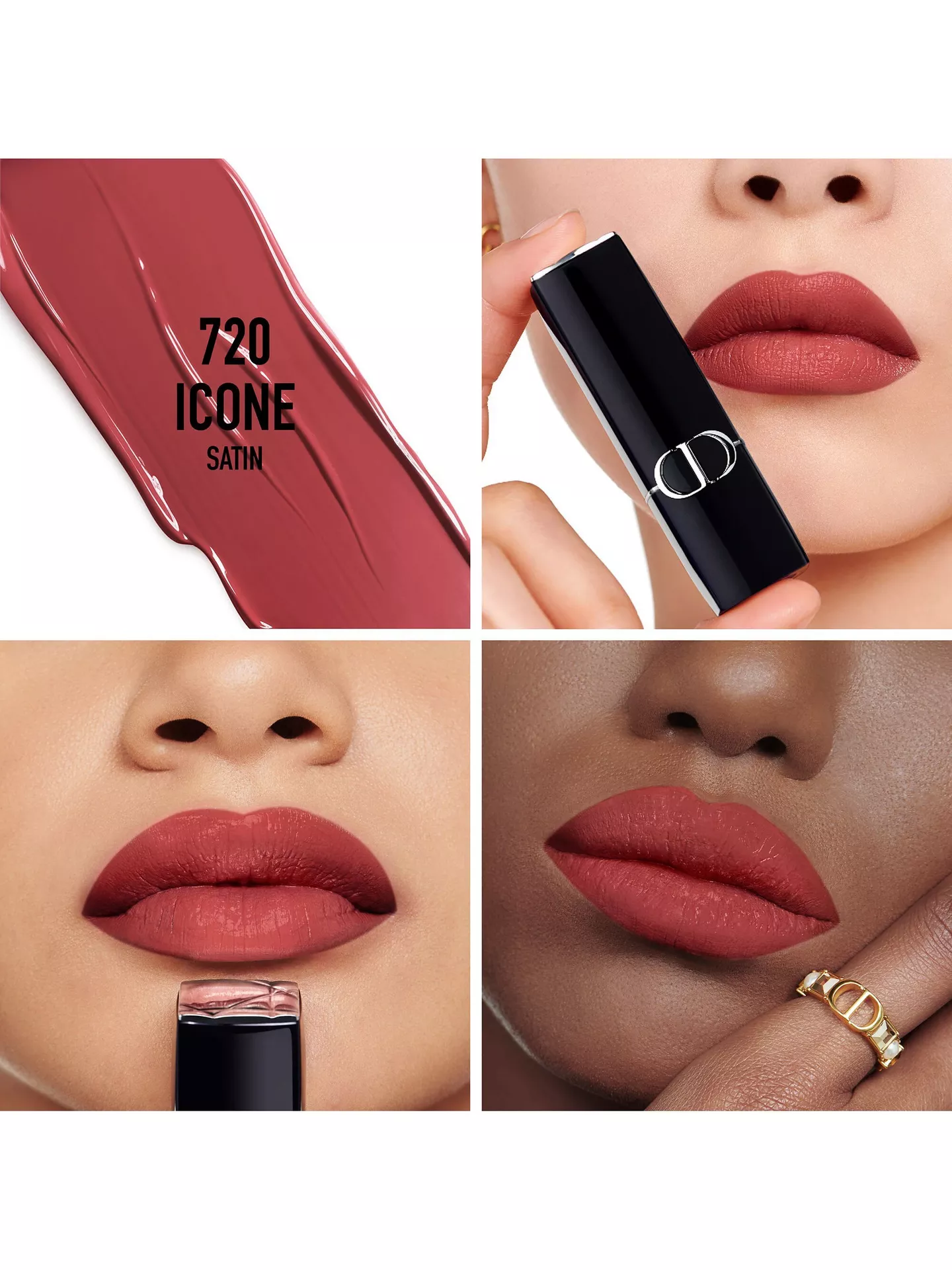 DIOR Rouge Dior Couture Colour Lipstick Satin Finish - 720 Icone احمر شفاه بلمسة مخملية - Image 2