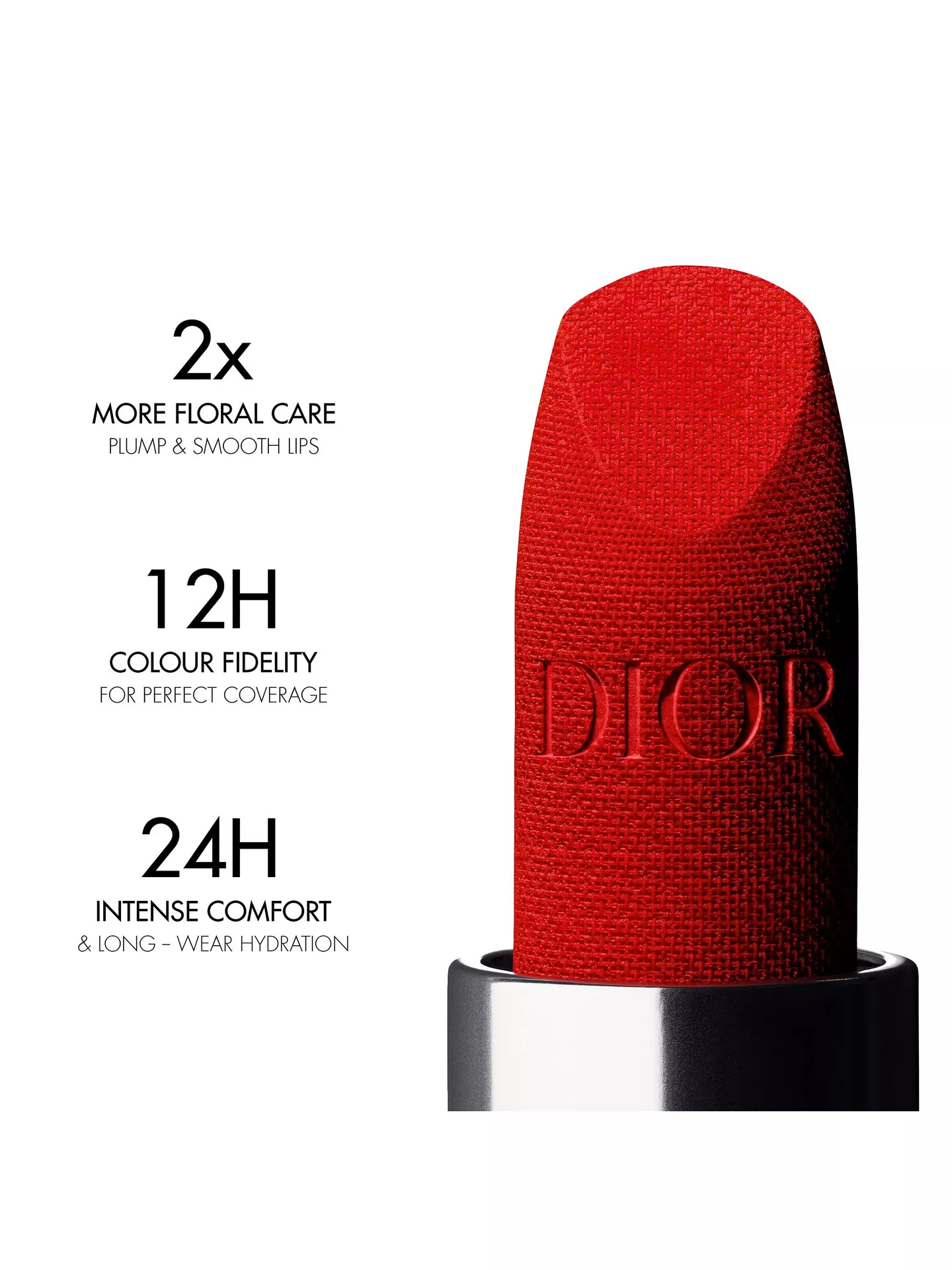 DIOR Rouge Dior Couture Colour Lipstick Satin Finish - 720 Icone احمر شفاه بلمسة مخملية - Image 3