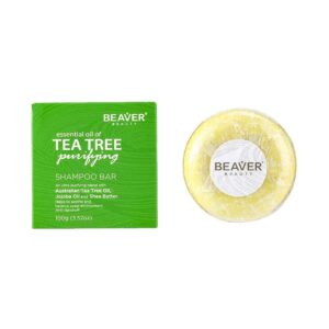 BEAVER Tea Tree Shampoo Bar 100g صابونة شامبو بشجرة الشاي